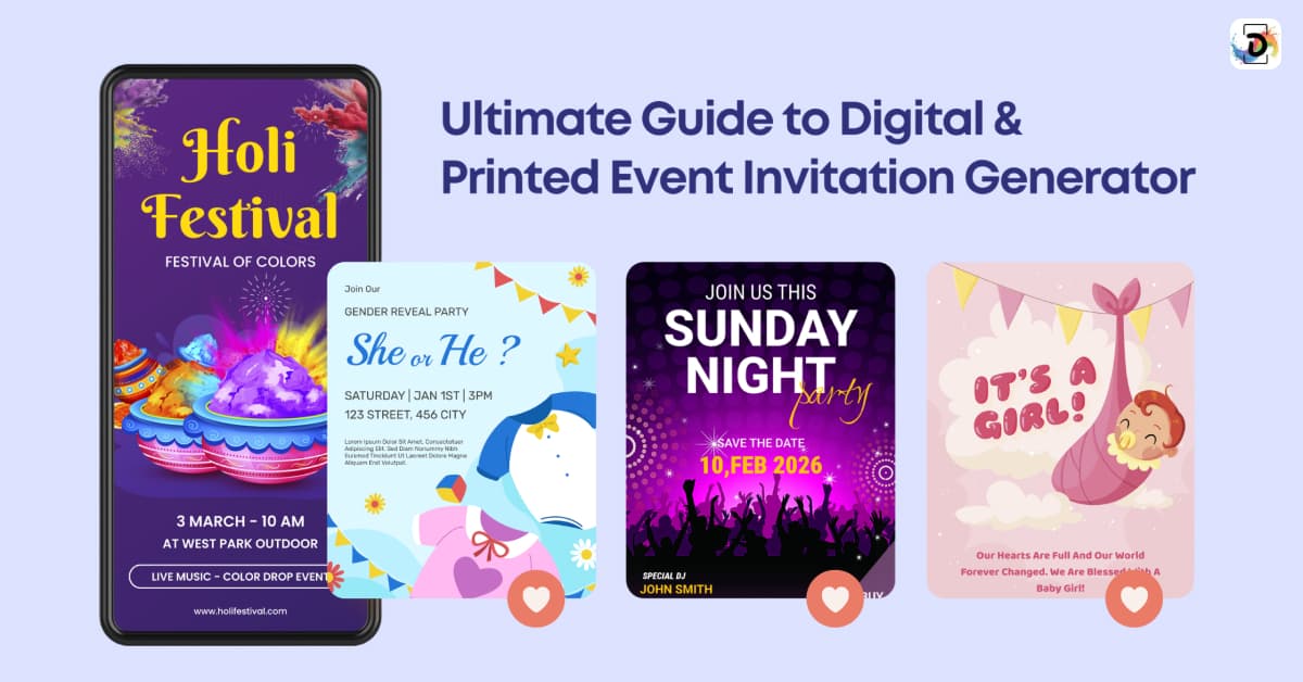 Ultimate Guide to Digital and Printed Event Invitation Generator